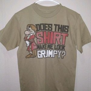 Disney "Does this shirt make me look grumpy?"